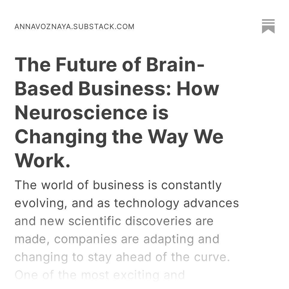 The Future of Brain-Based Business: 